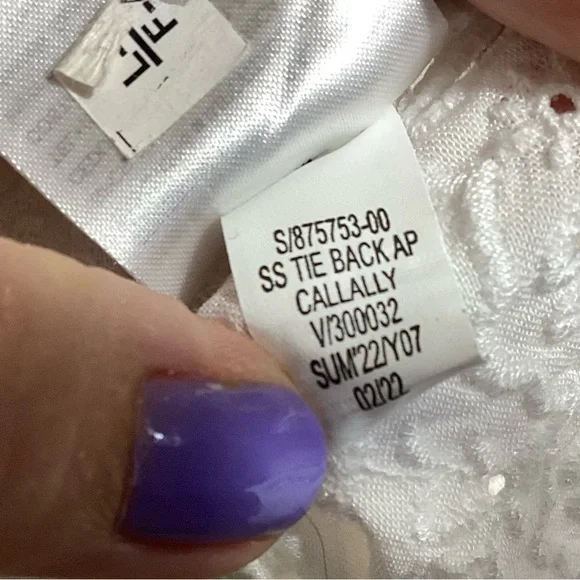 Old Navy Maxi Dress XL Embroidered Tiered Cottagecore Eyelet - Picture 16 of 16